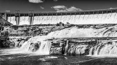 The Great Falls Named by Louis and Clark during their expedition and the Ryan Dam, Great Falls Montana