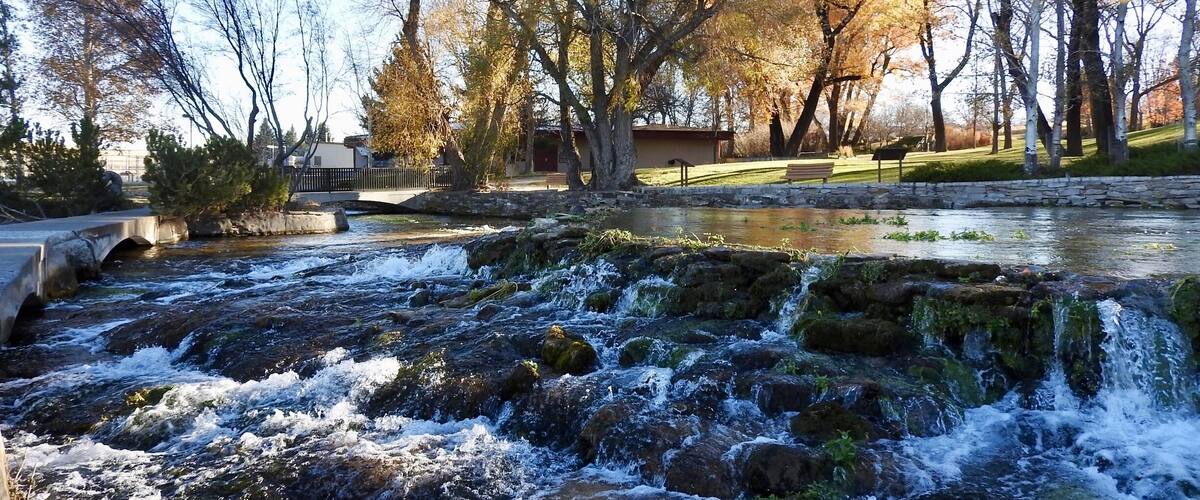 Giant Springs State Park, along the Missouri River in Great Falls, Montana, was discovered by the Lewis & Clark Expedition in 1805 and is one of the largest freshwater springs in the county. The spring flows at a rate of 156 million gallons of crystal clear water from the Madison Aquifer per day, the water originates from the Little Belt Mountains and takes approximately 26 years to reach the springs. Amazingly the water is a constant 12C (54F) degrees year-round, during the cold winter months water vapour covers the air and soaks the trees in the park, which then forms beautiful ice covered trees shining in the sunlight.
#Parks
#River
#LikeALocal