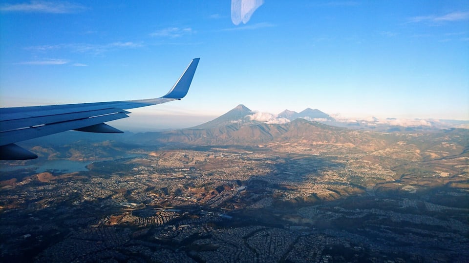 Guatemala City seen from above