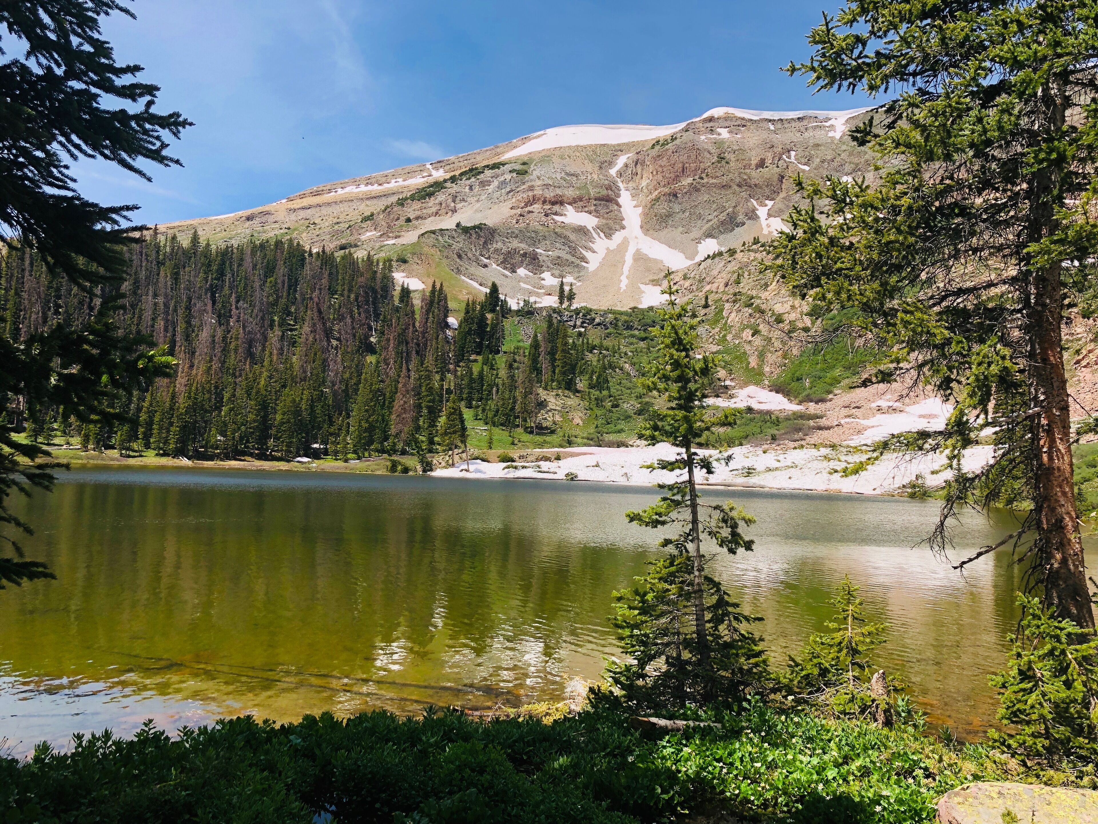 Short but steep hike - extra tough when you’re not used to the altitude!  But the payoff of this gorgeous alpine lake at the top is worth it.