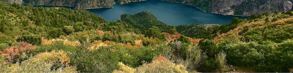 On the road west of Gunnison and taking in spectacular views like this above Morrow Point Reservoir. #roadtrip