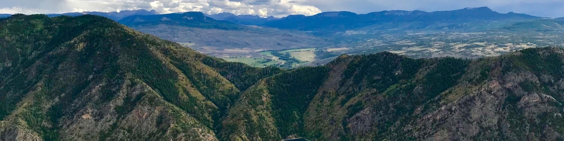 On the road west of Gunnison and taking in spectacular views like this above Morrow Point Reservoir. #roadtrip