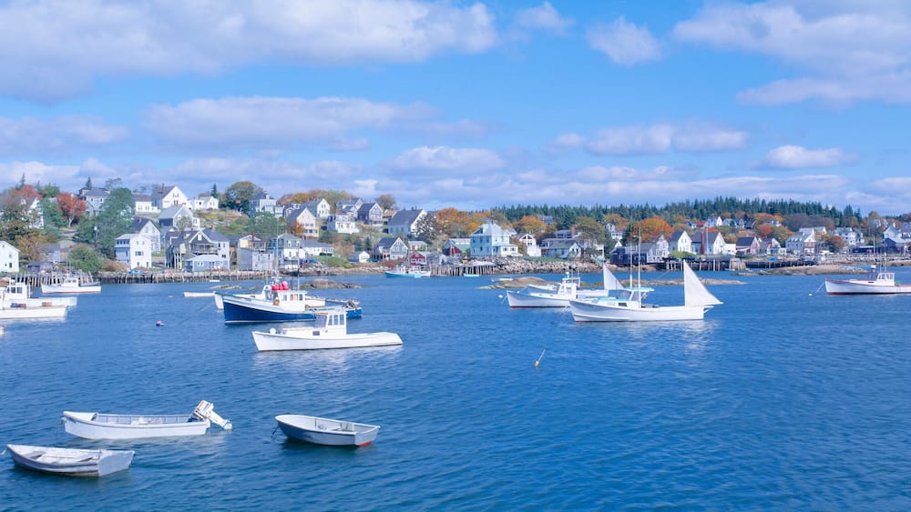 Lobster Village, Northeast Harbor of Mount Desert Island, Maine