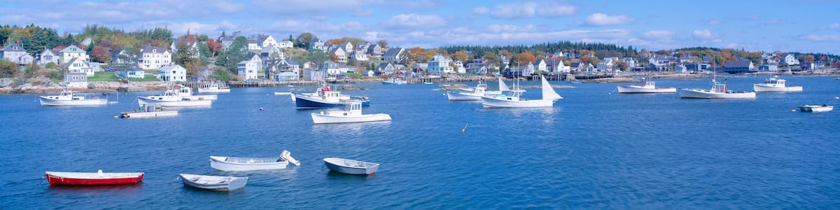 Lobster Village, Northeast Harbor of Mount Desert Island, Maine