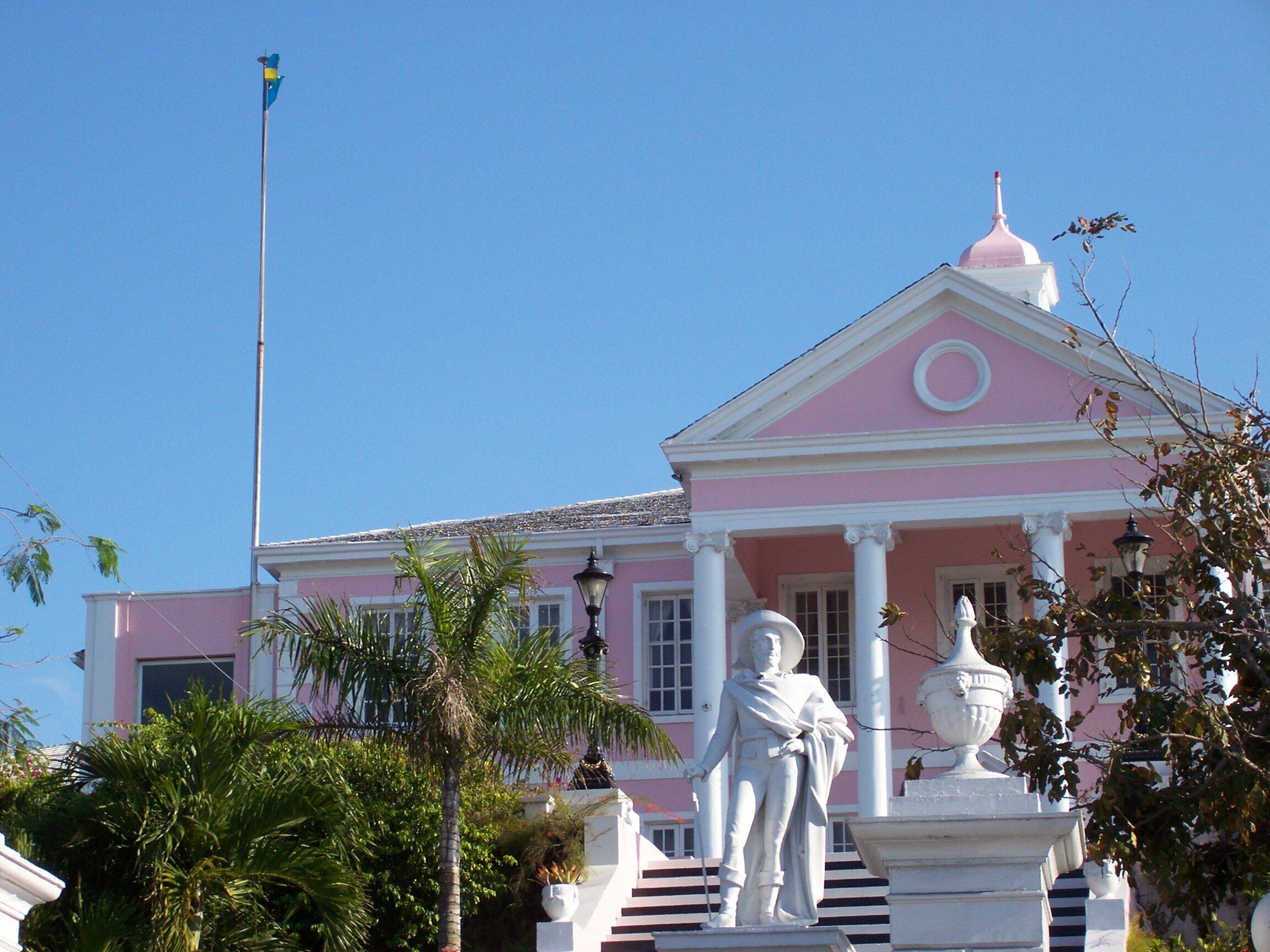 A view of Government House in Nassau. (I took this photograph)