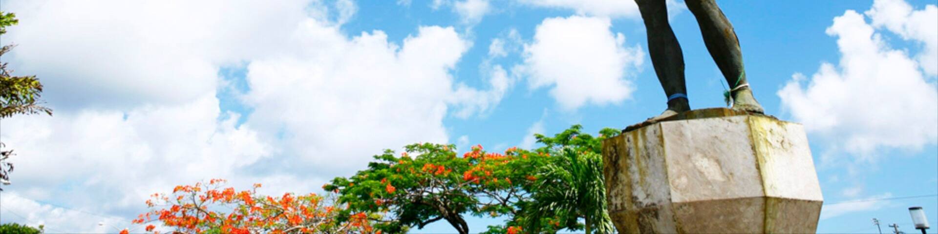 Hagatna which includes a statue or sculpture and a monument