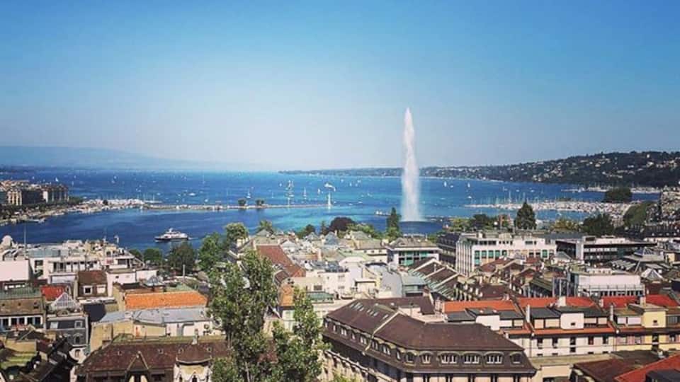 Beautiful view from Geneva old town #lifeatexpedia