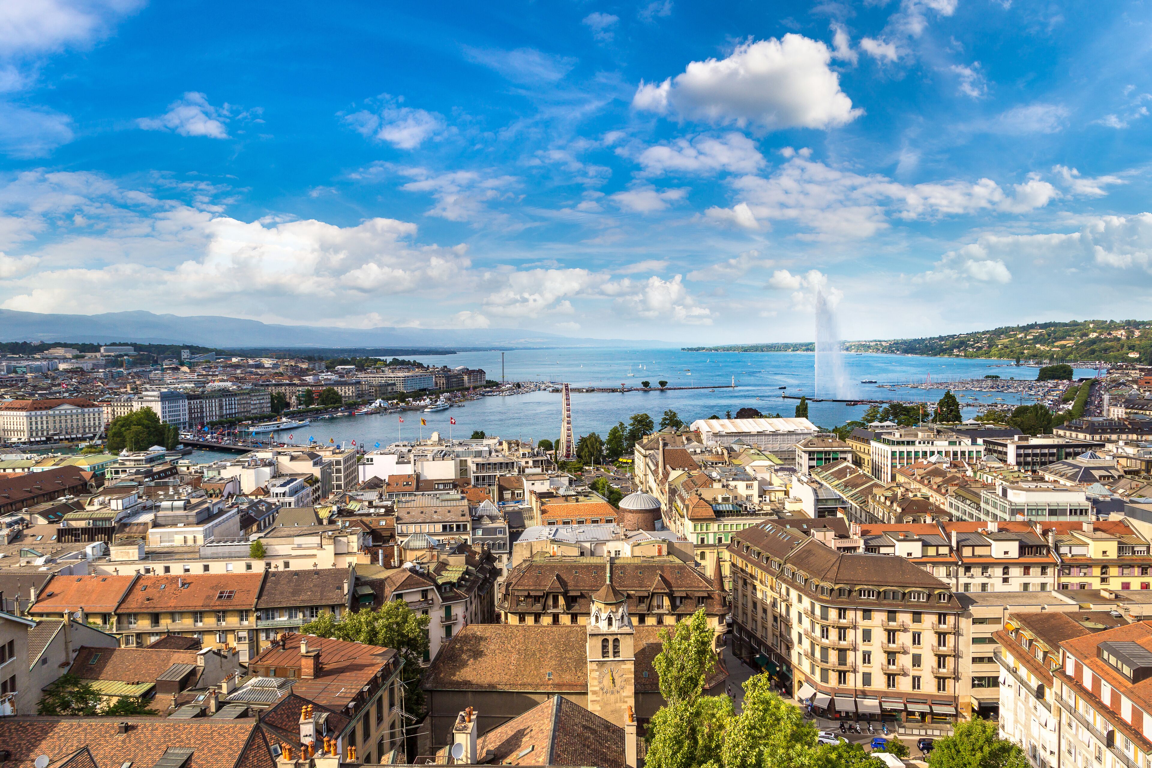 Panoramic view of Geneva