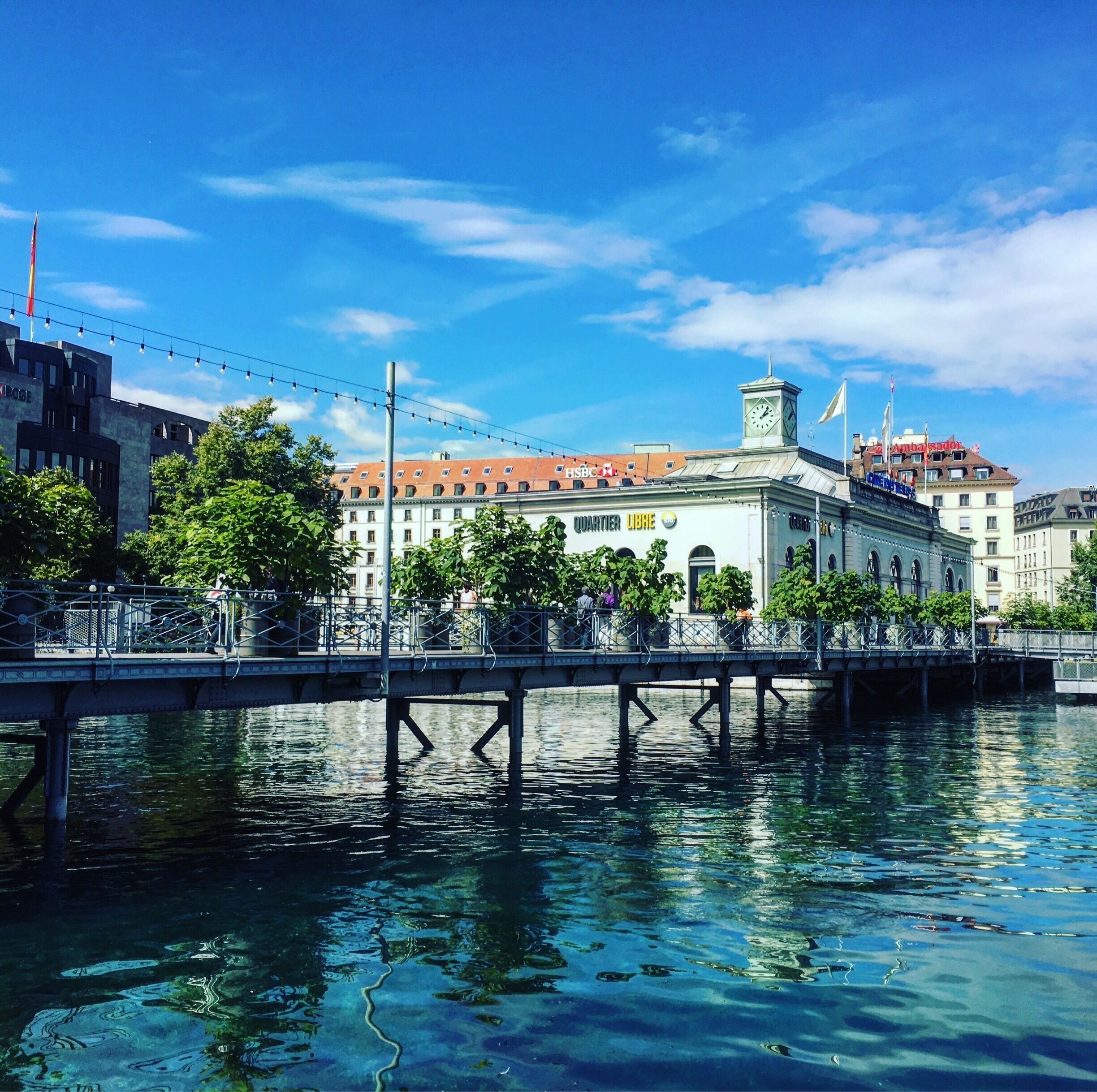 Lovely spot for lunch following a morning of travel and meetings 