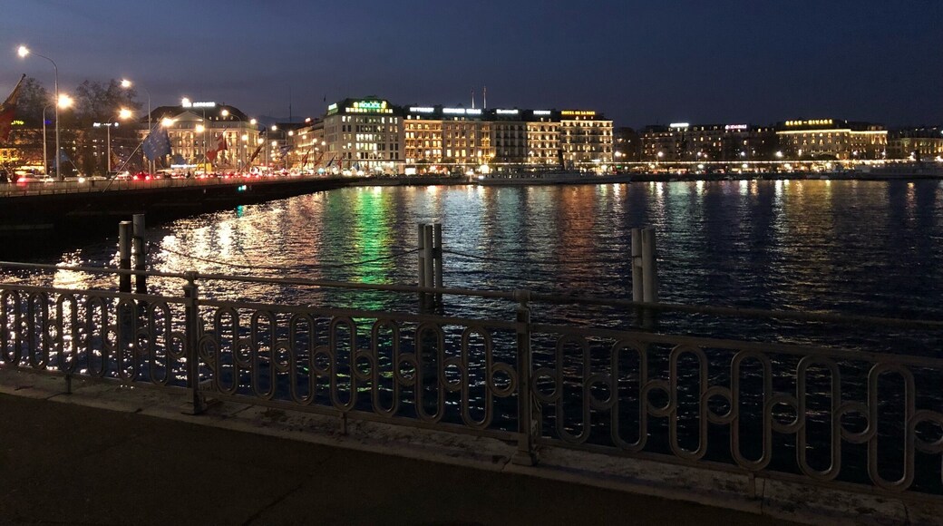 Lake Geneva autumn evening