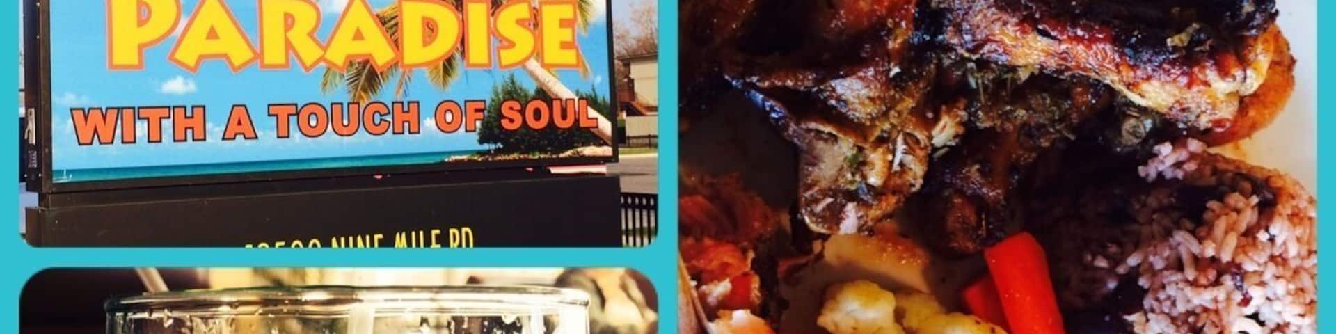 Yummy jerk chicken!! Fall off the bone and spicy without being too much ❤️❤️👍