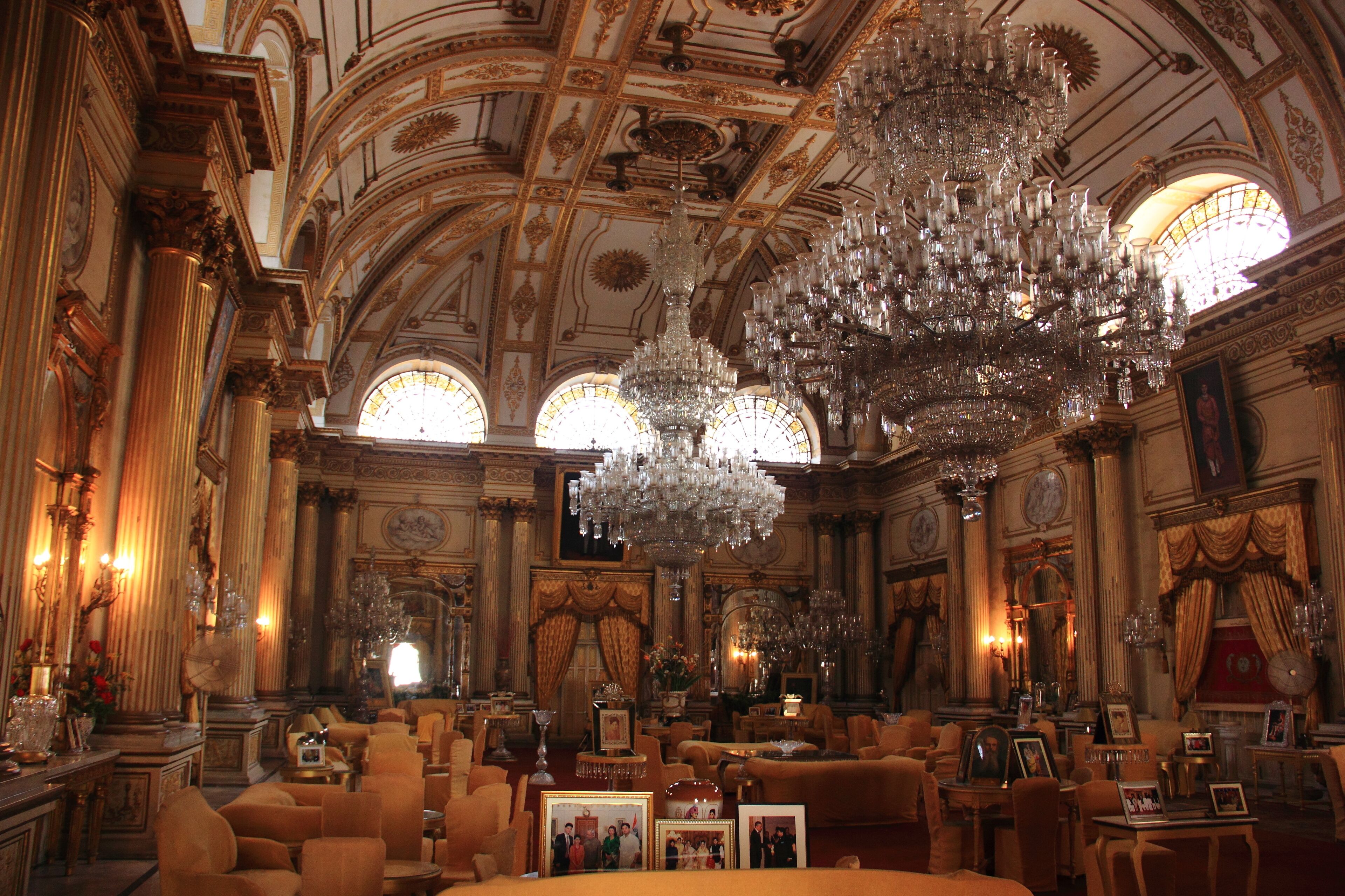  Jai Vilas Mahal or Jai Vilas Palace, palace in Gwalior, India. Include Jiwajirao Scindia Museum, European architecture