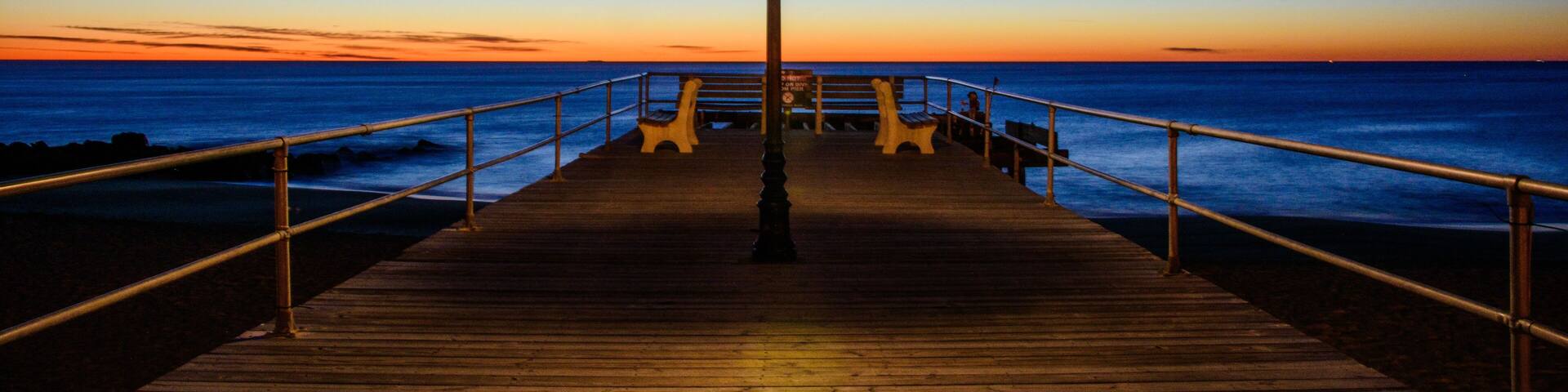 Pier at sunrise