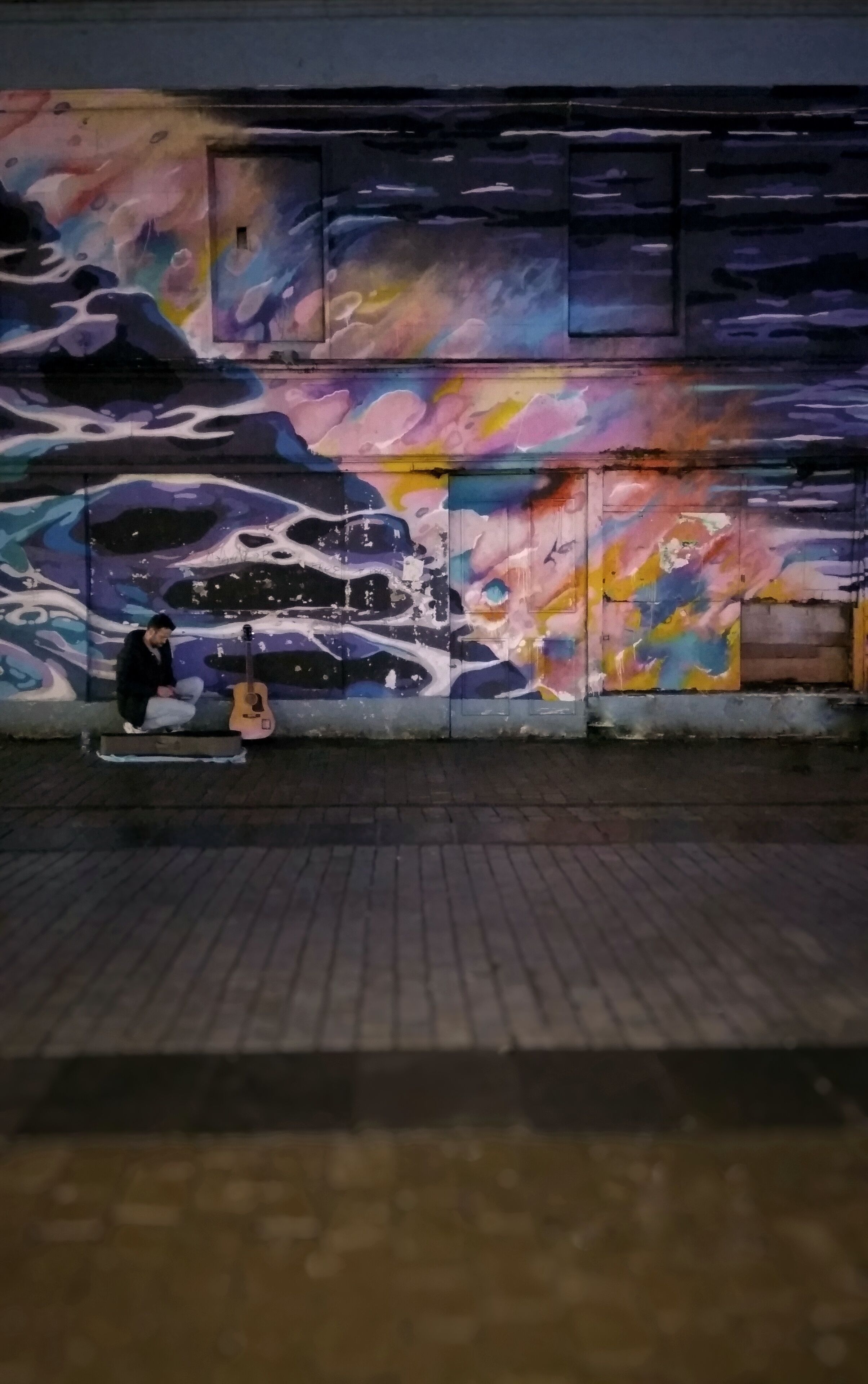 Street art and street performers are common throughout Galway city, bringing some colour on a winters evening.
#galway2020