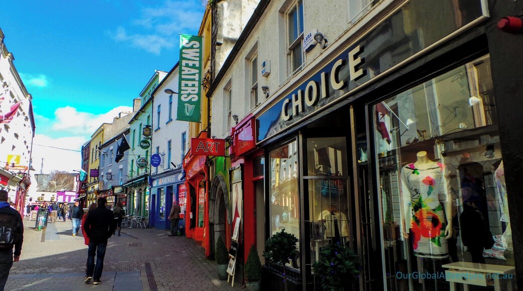 The colourful shopping street in Galway...
#Architecture