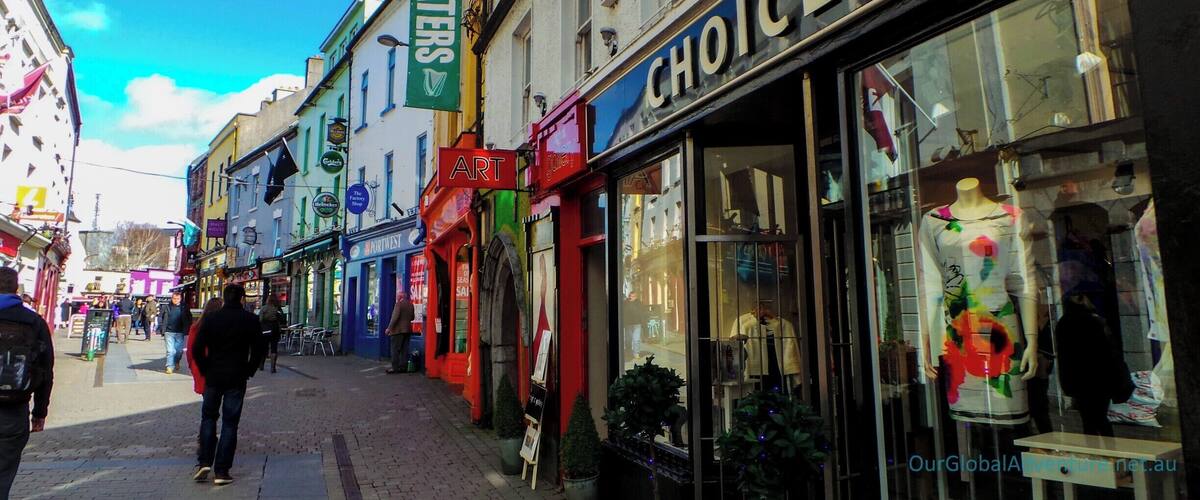 The colourful shopping street in Galway...
#Architecture