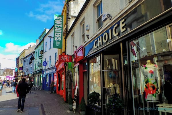 The colourful shopping street in Galway...
#Architecture