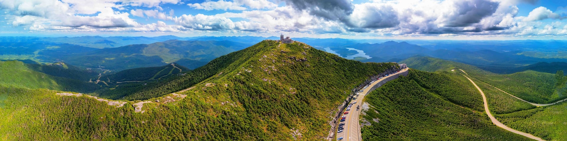 Panoramic View of Whiteface Mountain Summit and the Adirondacks