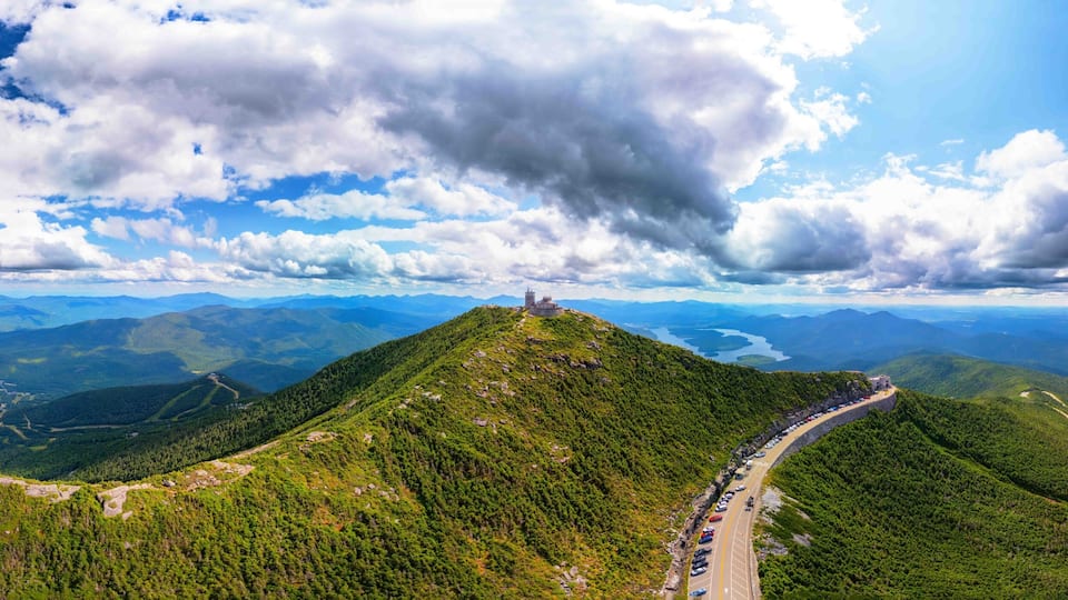 Panoramic View of Whiteface Mountain Summit and the Adirondacks