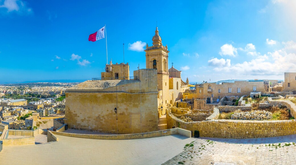 View of the Il-Kastell citadel in Victoria, Gozo, Malta