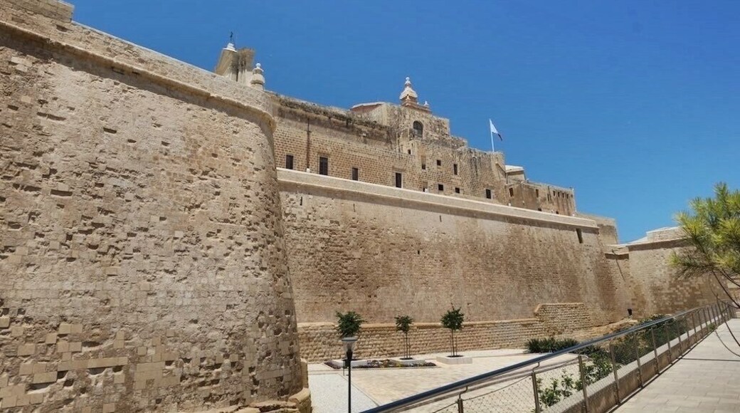 The Cittadella, also known as the Castello, is a citadel in Victoria on the island of Gozo, Malta. The area has been inhabited since the Bronze Age, and the site now occupied by the Cittadella is believed to have been the acropolis of the Punic-Roman city of Gaulos or Glauconis Civitas.