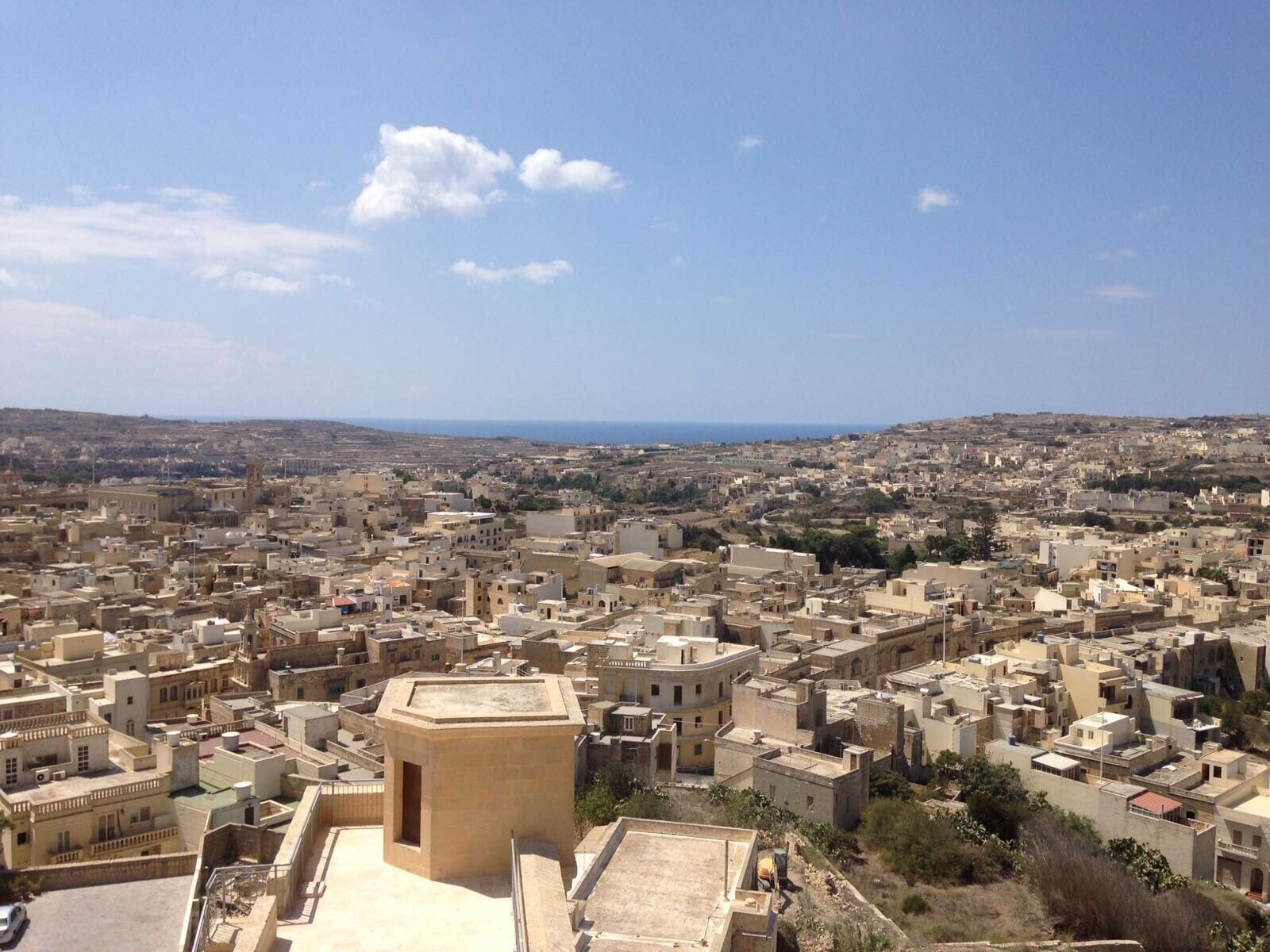View from the top of the Citadel in Gozo