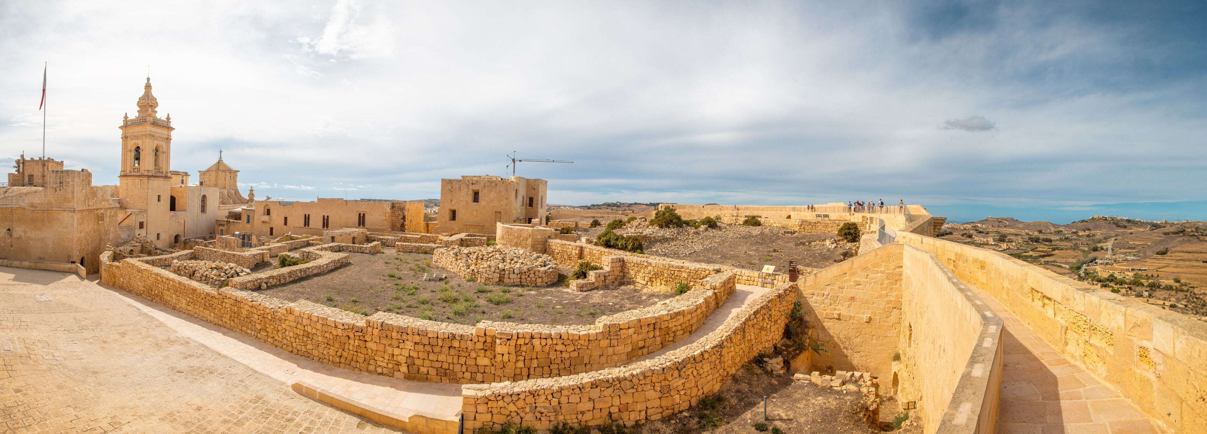 Gozo (Għawdex) Island Victoria massive fortification St. Johns Bastion Citadel (Cittadella) ruins Malta