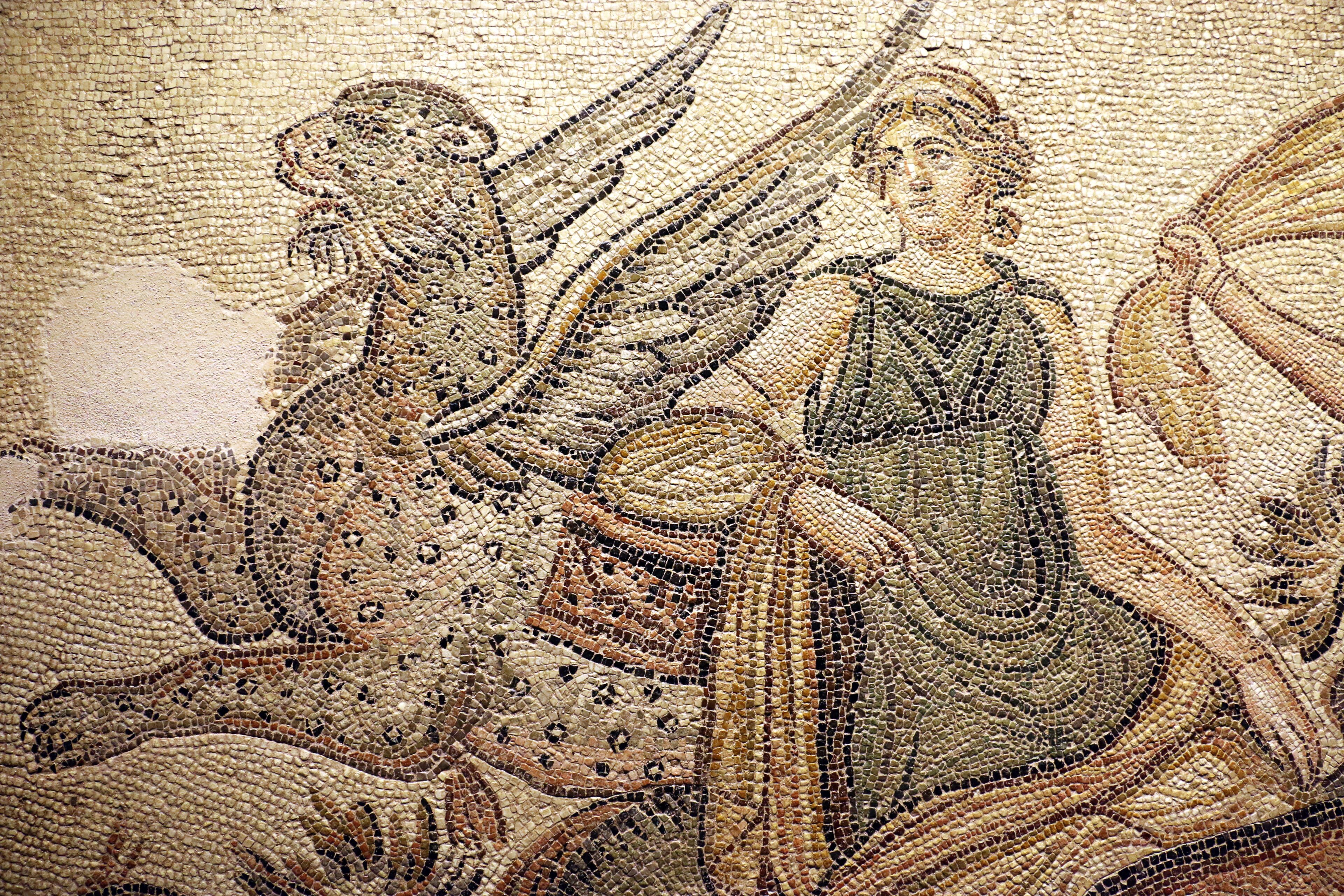 Gaziantep Zeugma Museum, Türkiye. The museum houses churches of the Late Antiquity and examples of Early Syriac and Christian iconography.