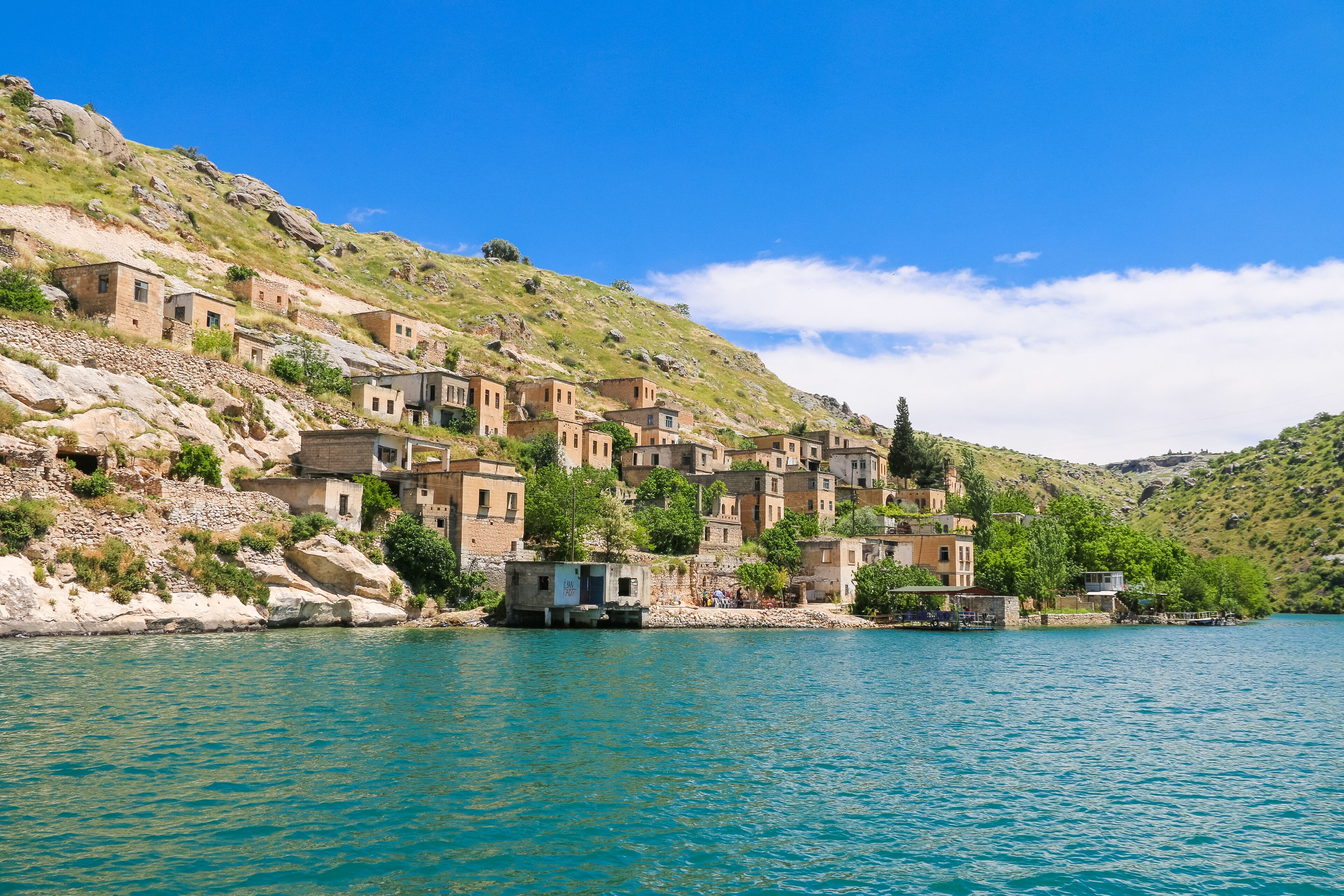 view of halfeti boat tour - gaziantep turkey