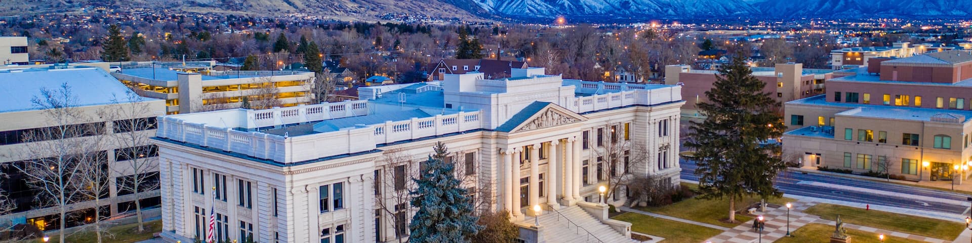 Downtown Provo Courthouse in Winter