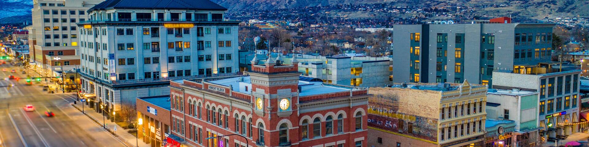Downtown Provo Utah Winter 2