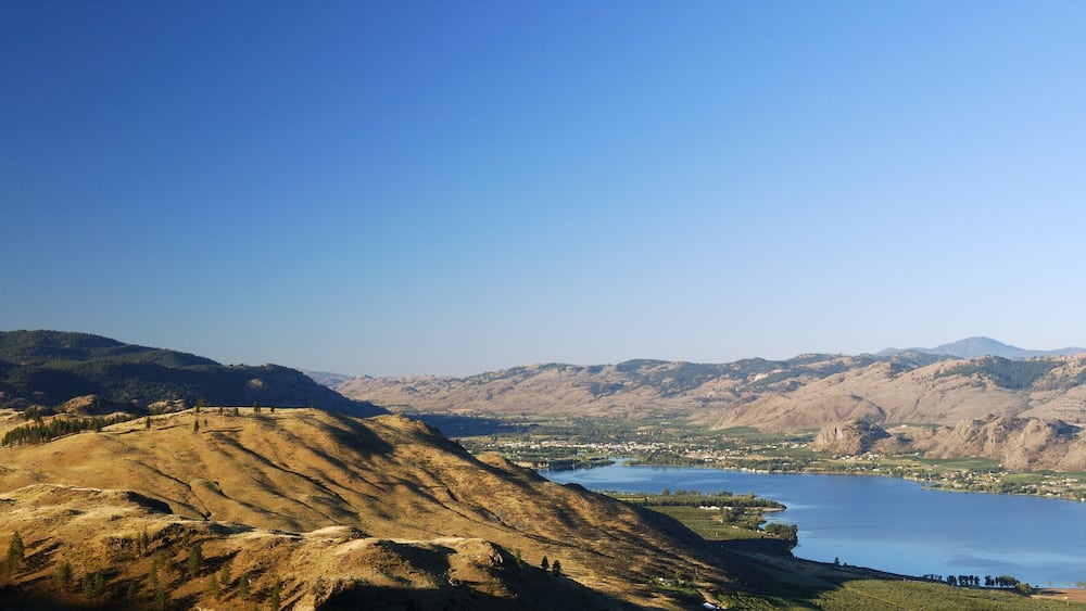 Oroville on Osoyoos lake Washington State USA