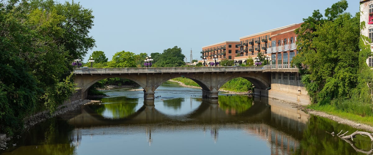 View along the Fox River.