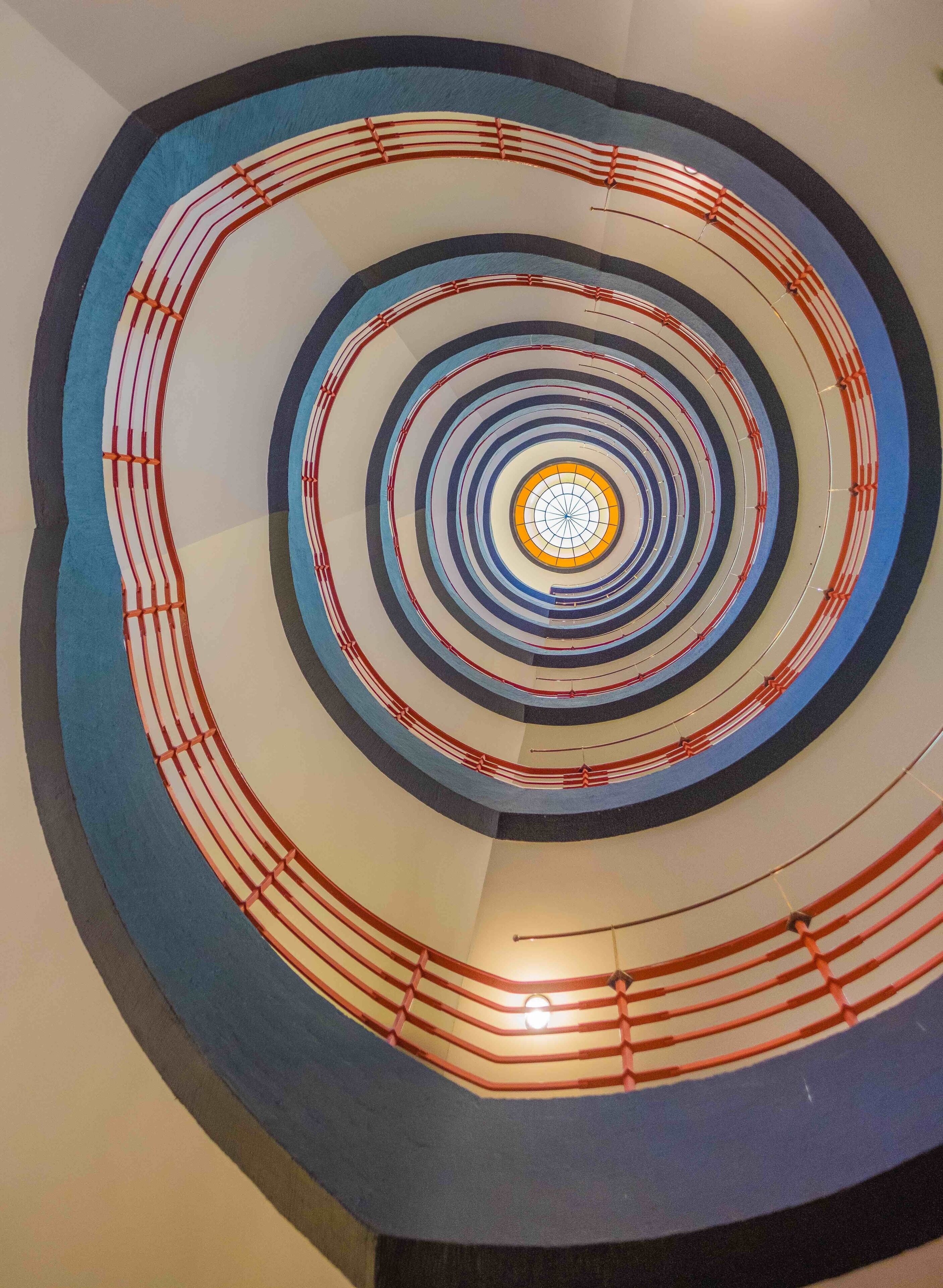 Can a spiral staircase be more impressive than the one inside the Sprinkenhof ?