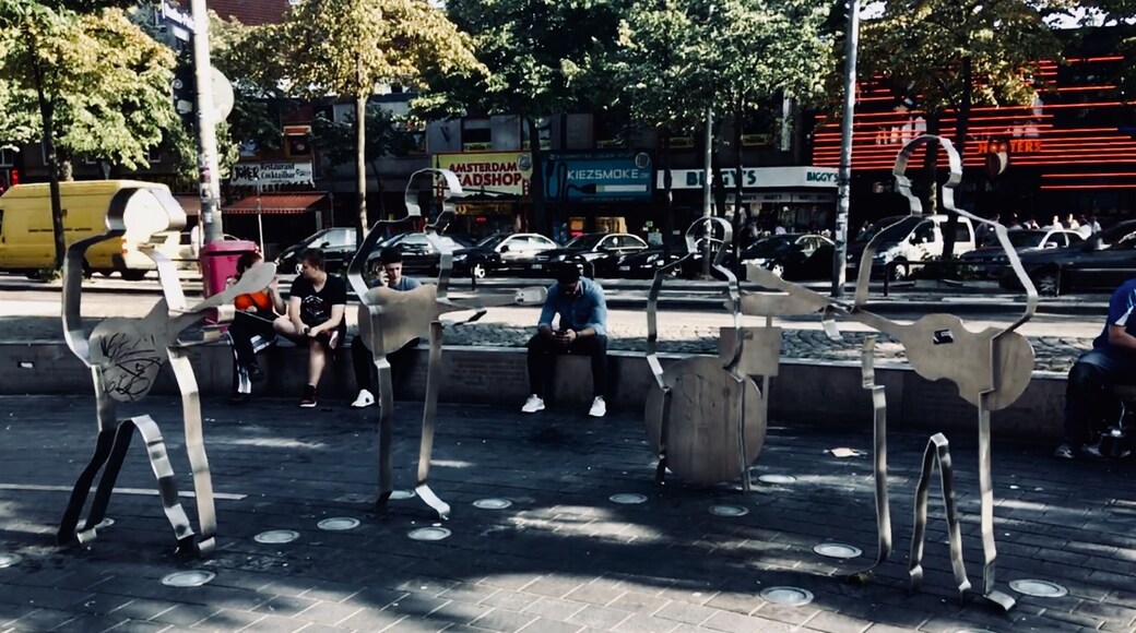Beatles Platz in the Reeperbahn, Hamburg, Germany.