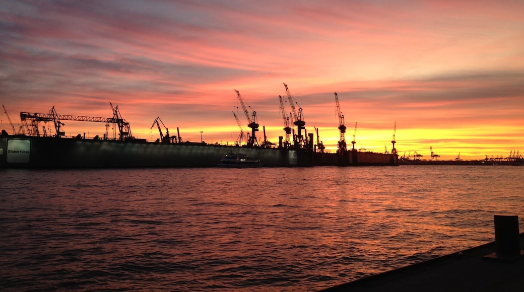 Sunset at the harbor