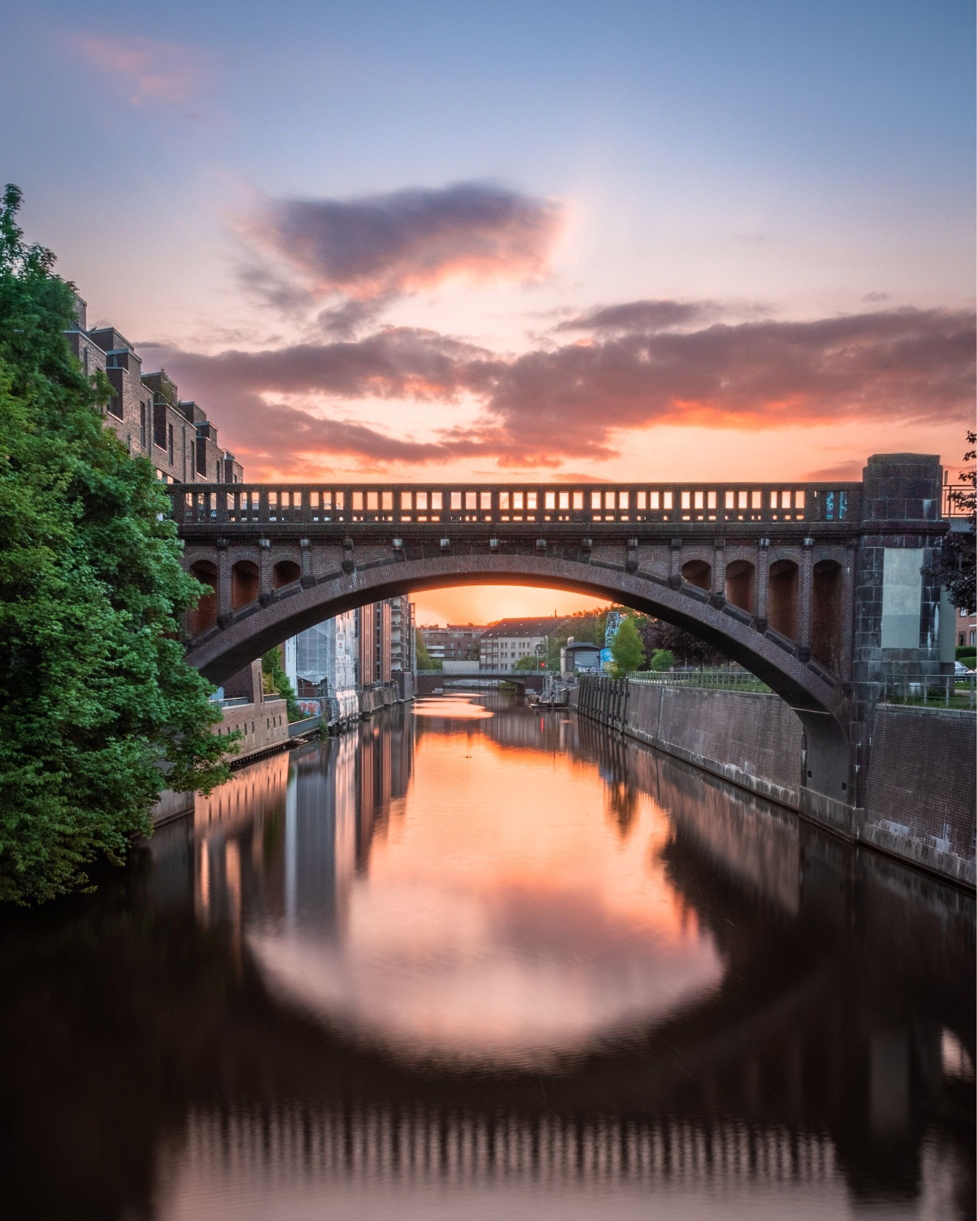 Burning Sky above Hamburg. There is nothing like a sunset. Expect you got a sunset with a awesome sunset reflection in the water as well!

The Foto was taken in early Mai, so the sun is perfectly aligned.


 #hamburg #europe #sunset #reflection #longexposure
#viewtheworld #bvsquad #aquatrove #zeigunsdiewelt
#travel #travelholic #adventure #bestintravel #wanderlust 

