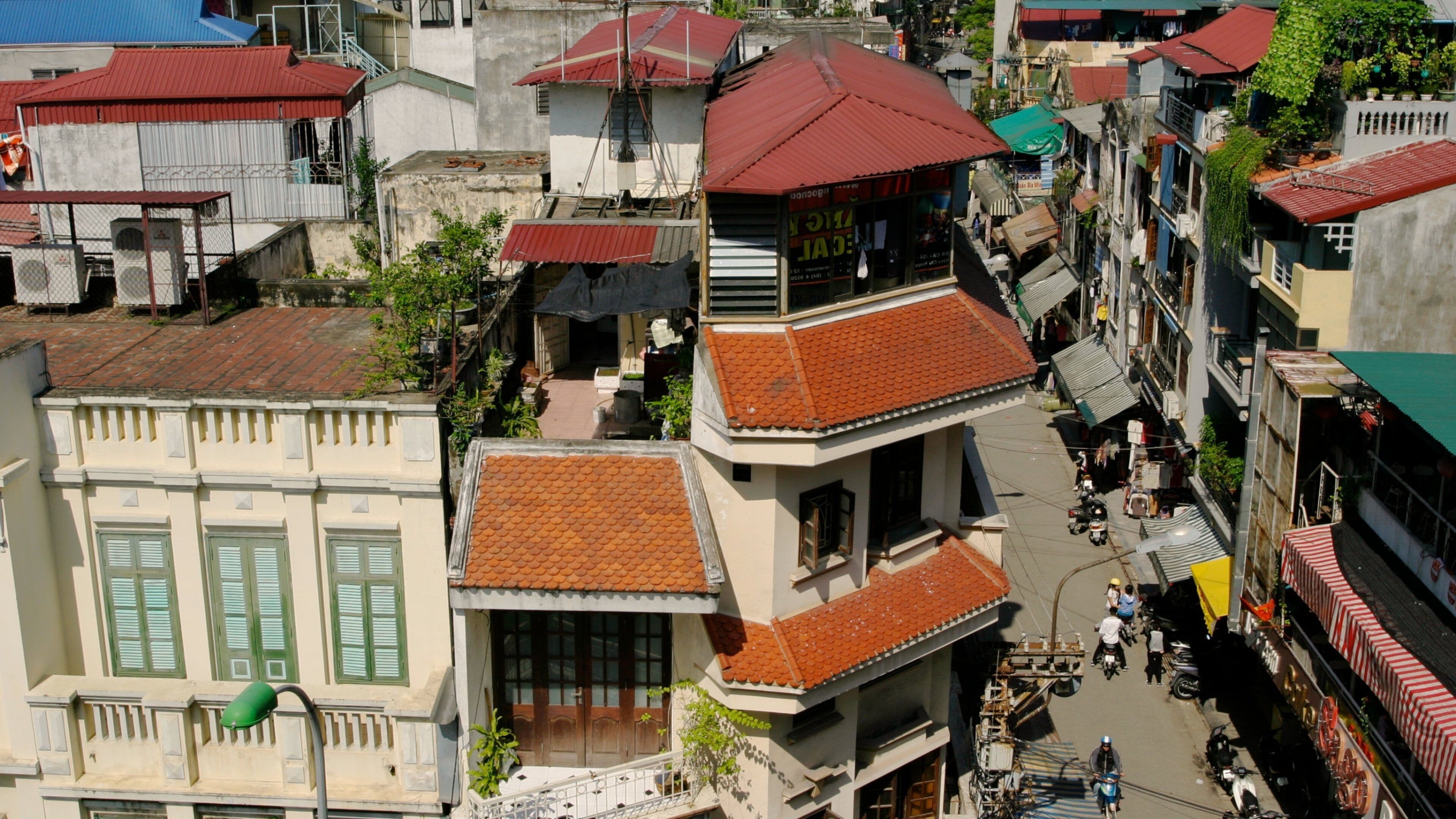 Hanói que incluye patrimonio de arquitectura, una casa y una ciudad