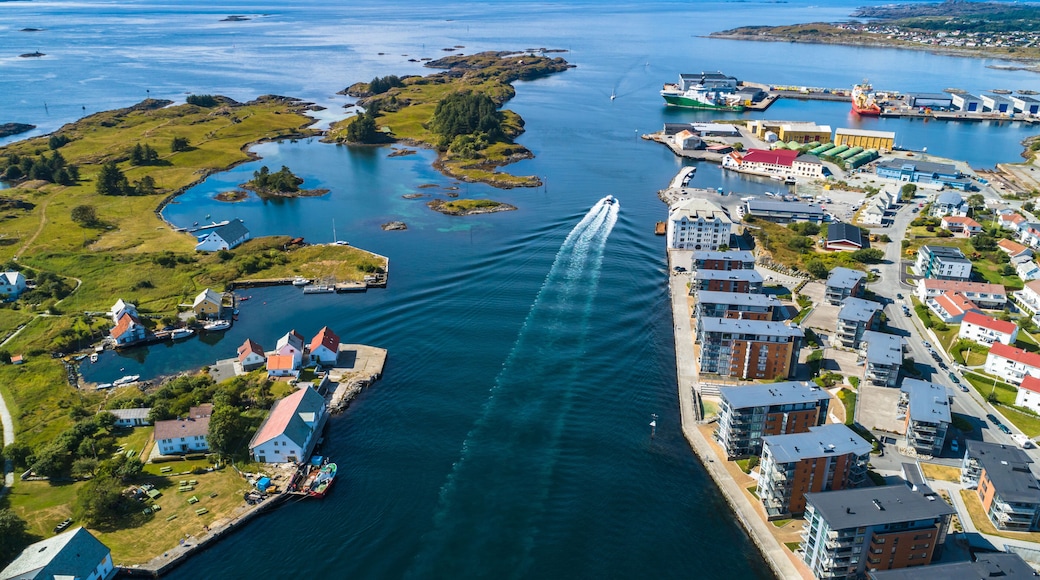 Aerial view of Haugesund, Norway.