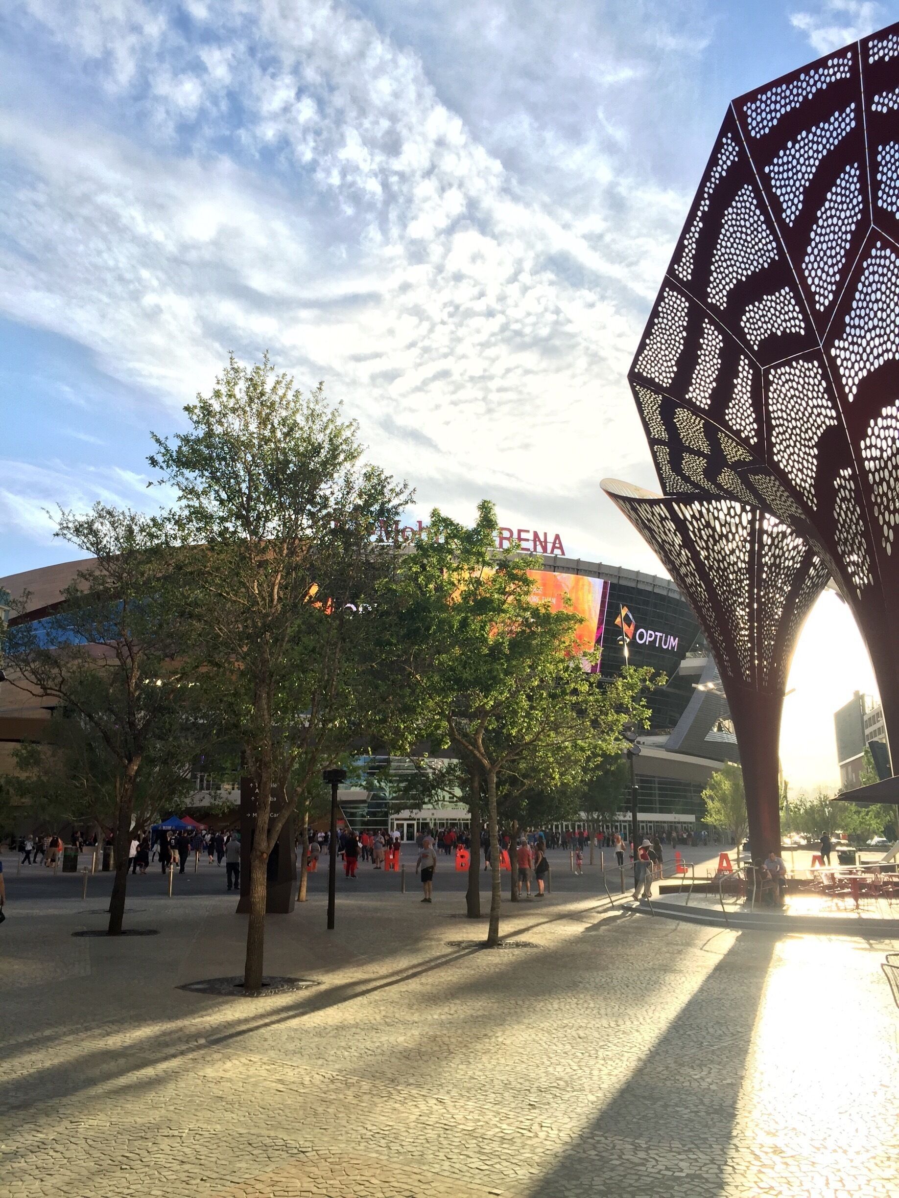 This "The Park", and the new T-Mobile Arena. I was there a couple of weeks ago. The park is very spacious, with several restaurants and places to sit, besides the Arena itself, which is wide and with good view of the spectacle, wherever you sit.