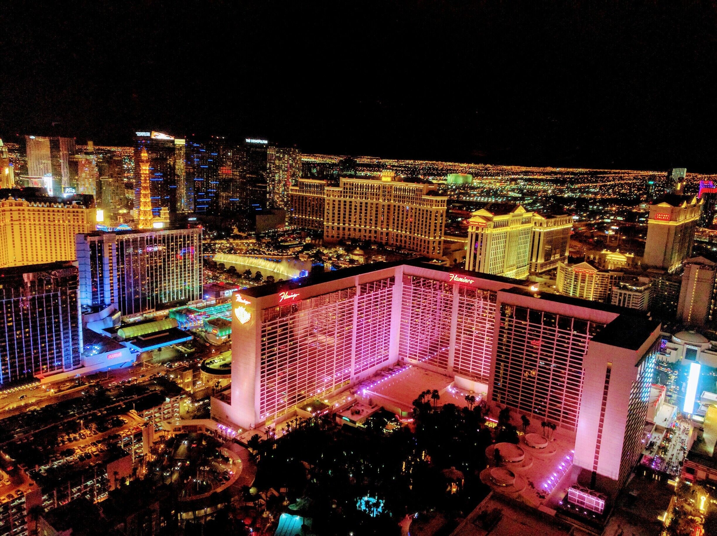 Las Vegas view from High Roller at 550ft height