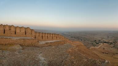 Rani Kot Fort Great Wall of Sindh Picturesque Breathtaking View at sunset time