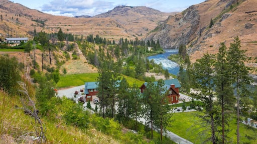 Beautiful landscape of the Skagit river valley landscape in Pateros area, Washington, USA