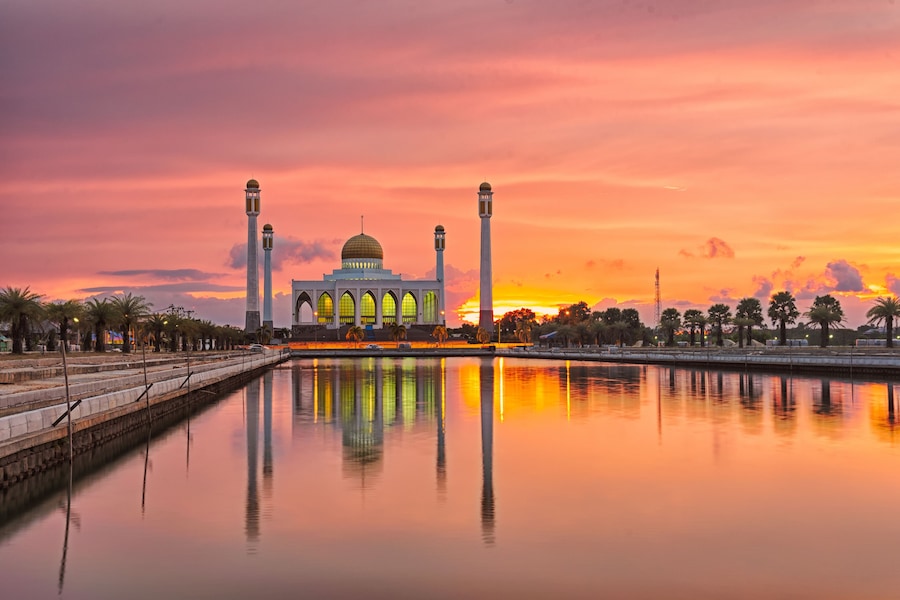 Central Mosque in Hat Yai Thailand.