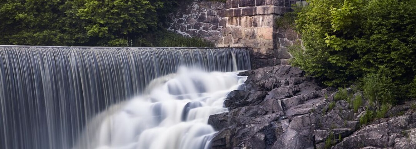 "Red Tower Waterfall"