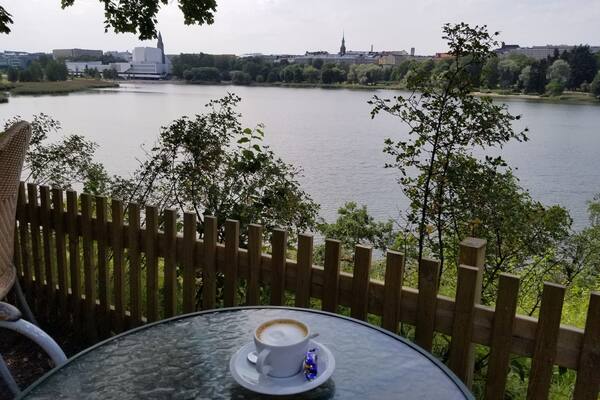 Peaceful Cafe on a lake in Helsinki
#OrbitzTravel