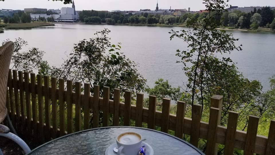 Peaceful Cafe on a lake in Helsinki
#OrbitzTravel