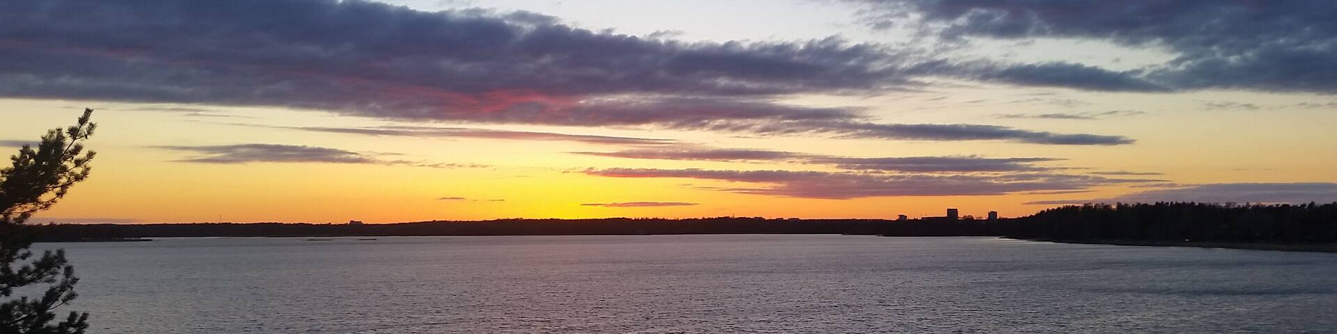 Sunset on the Bay of Findland.