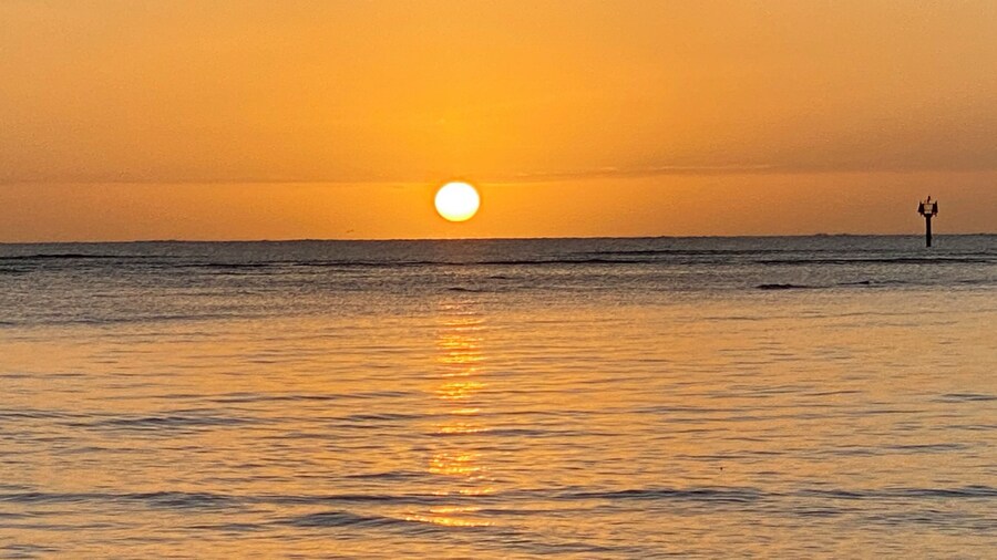 Very peaceful beach to watch the sunset