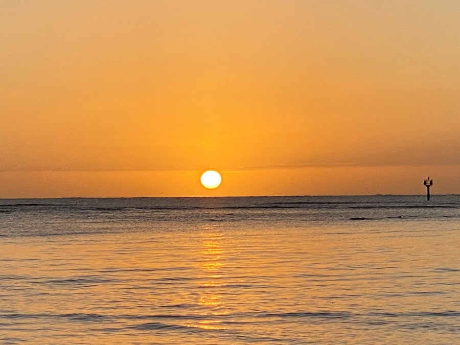 Very peaceful beach to watch the sunset